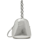 BY FAR Silver Koko Champagne Metallic Leather Bag