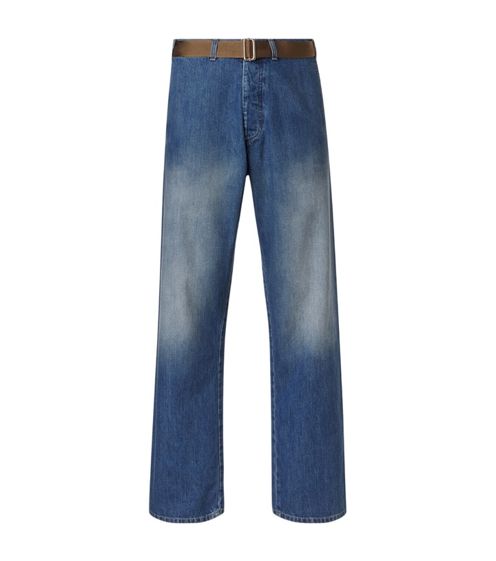 Photo: Plan C Belted straight jeans