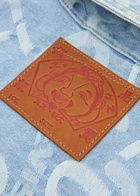 Evisu Seagull Logo-jacquard Denim Jacket Indigo