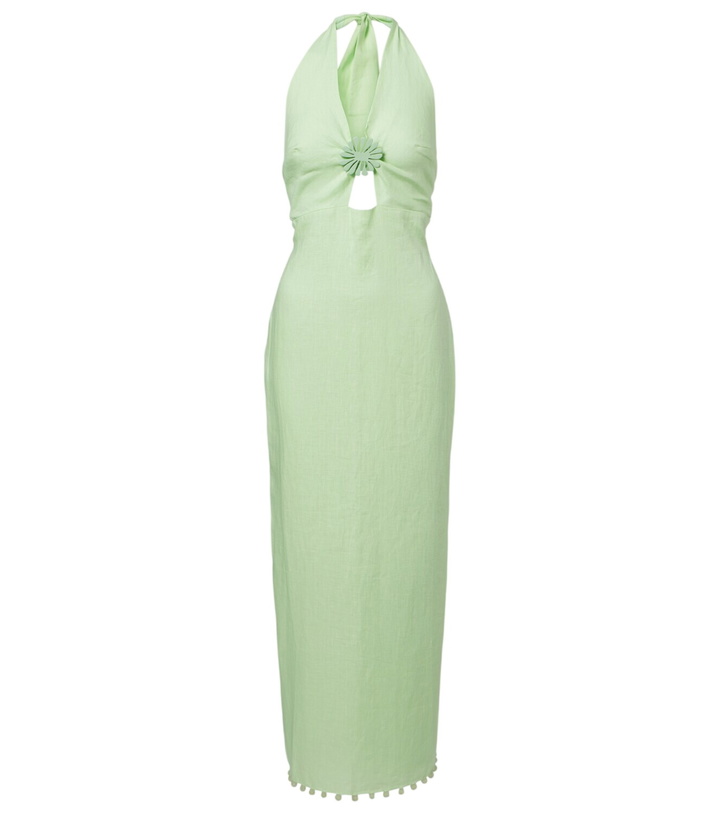 Photo: Cala de la Cruz Orly halterneck linen midi dress
