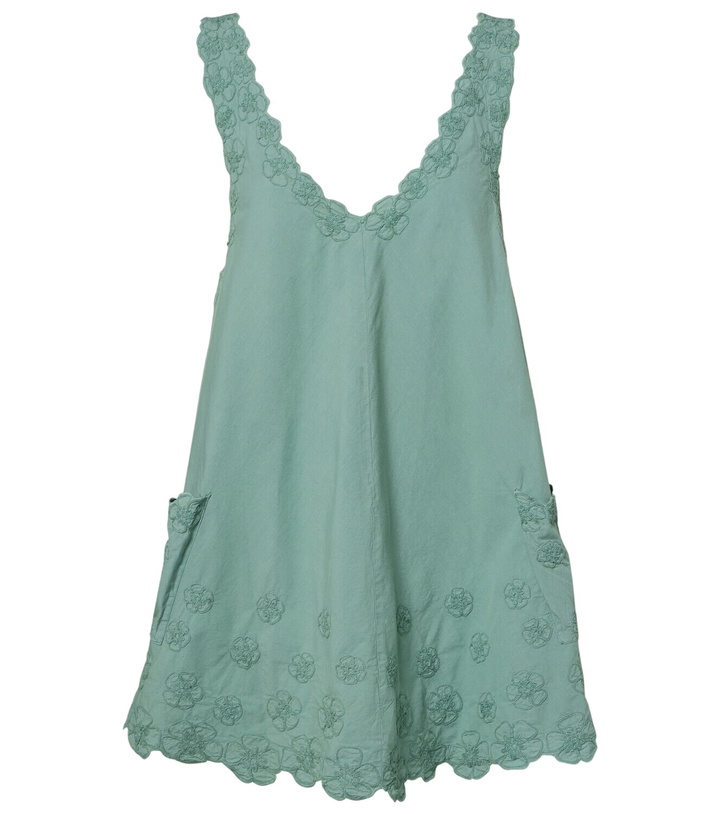 green emerald velvet dress Blue Loose Mini Dress with Oversized Cutwork  Juliet Dunn London