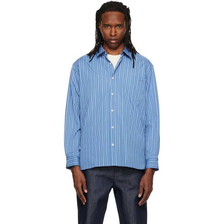 Photo: A.P.C. Blue Malo Logo Shirt