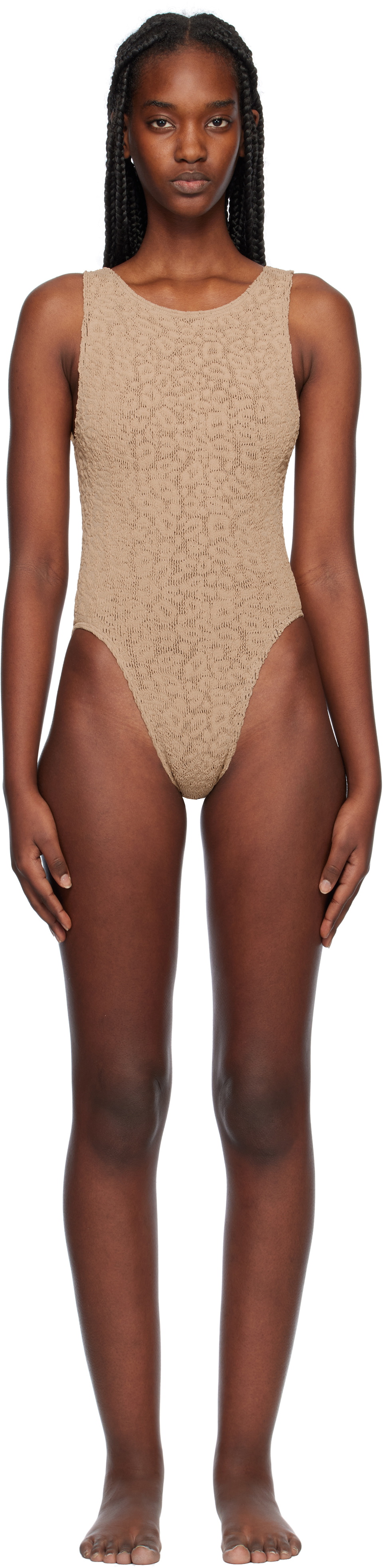 Bond-Eye Beige Guinness One-Piece Swimsuit