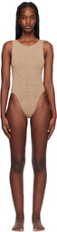 Bond-Eye Beige Guinness One-Piece Swimsuit