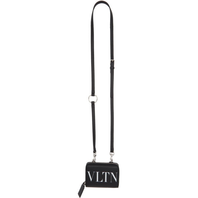Photo: Valentino Black and White Valentino Garavani VLTN Wallet Bag