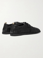 OFFICINE CREATIVE - Moreira Woven Leather Derby Shoes - Black