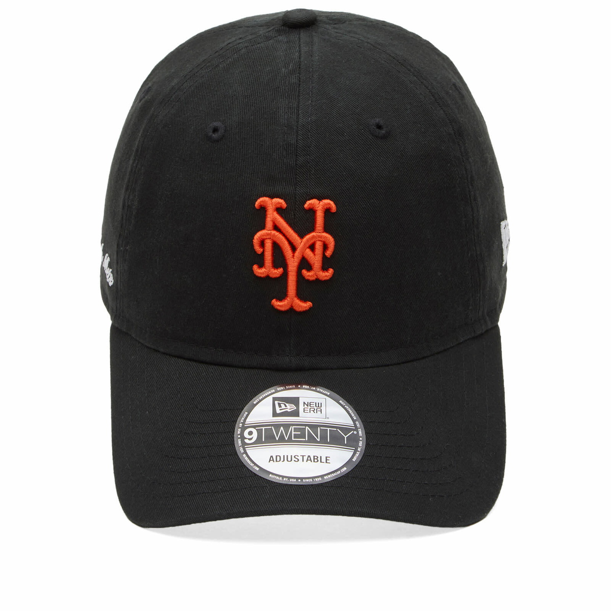 New Era New York Mets Washed Script 9Twenty Cap in Black 