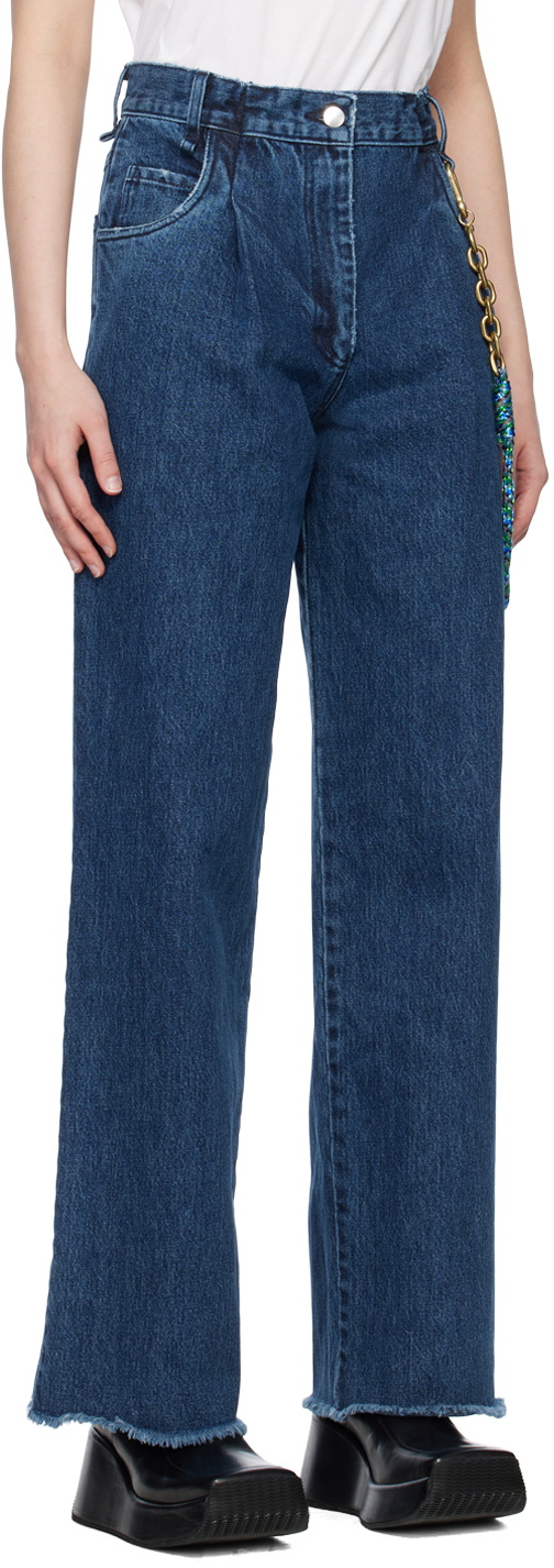 Song for the Mute Navy Boyfriend Jeans