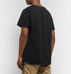 Rhude - Logo-Print Cotton-Jersey T-Shirt - Black