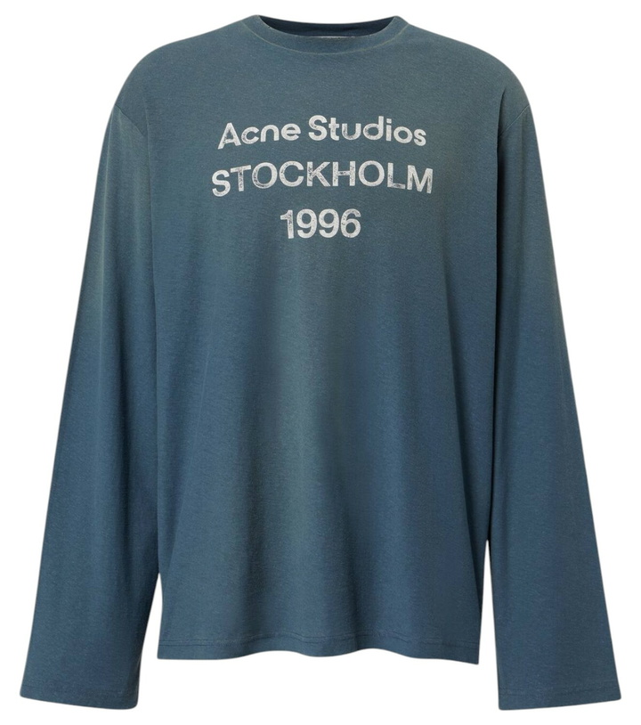 Photo: Acne Studios Logo cotton and hemp T-shirt