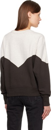 Isabel Marant Etoile Gray & Black Houston Sweatshirt