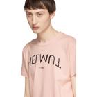 Helmut Lang Pink Logo Hack Little T-Shirt