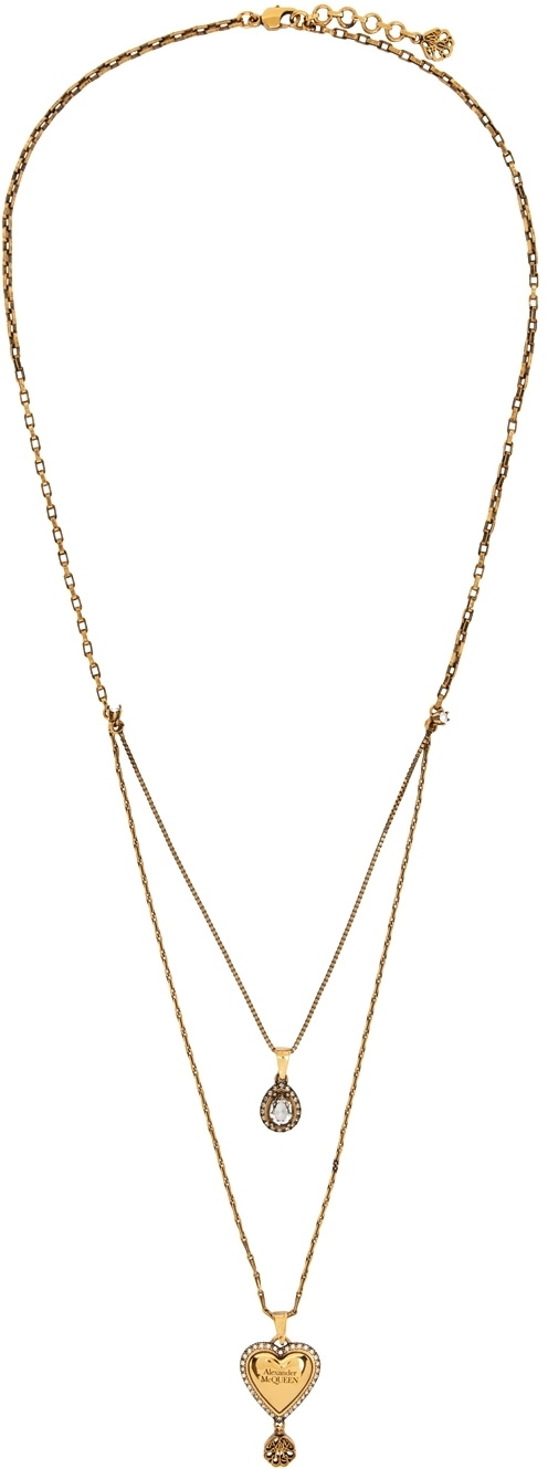 Alexander mcqueen heart necklace discount