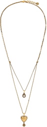 Alexander McQueen Gold Heart Necklace