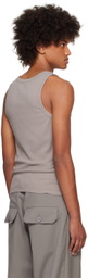 Entire Studios Gray Rib Tank Top