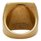 Bottega Veneta Gold Tigers Eye Ring