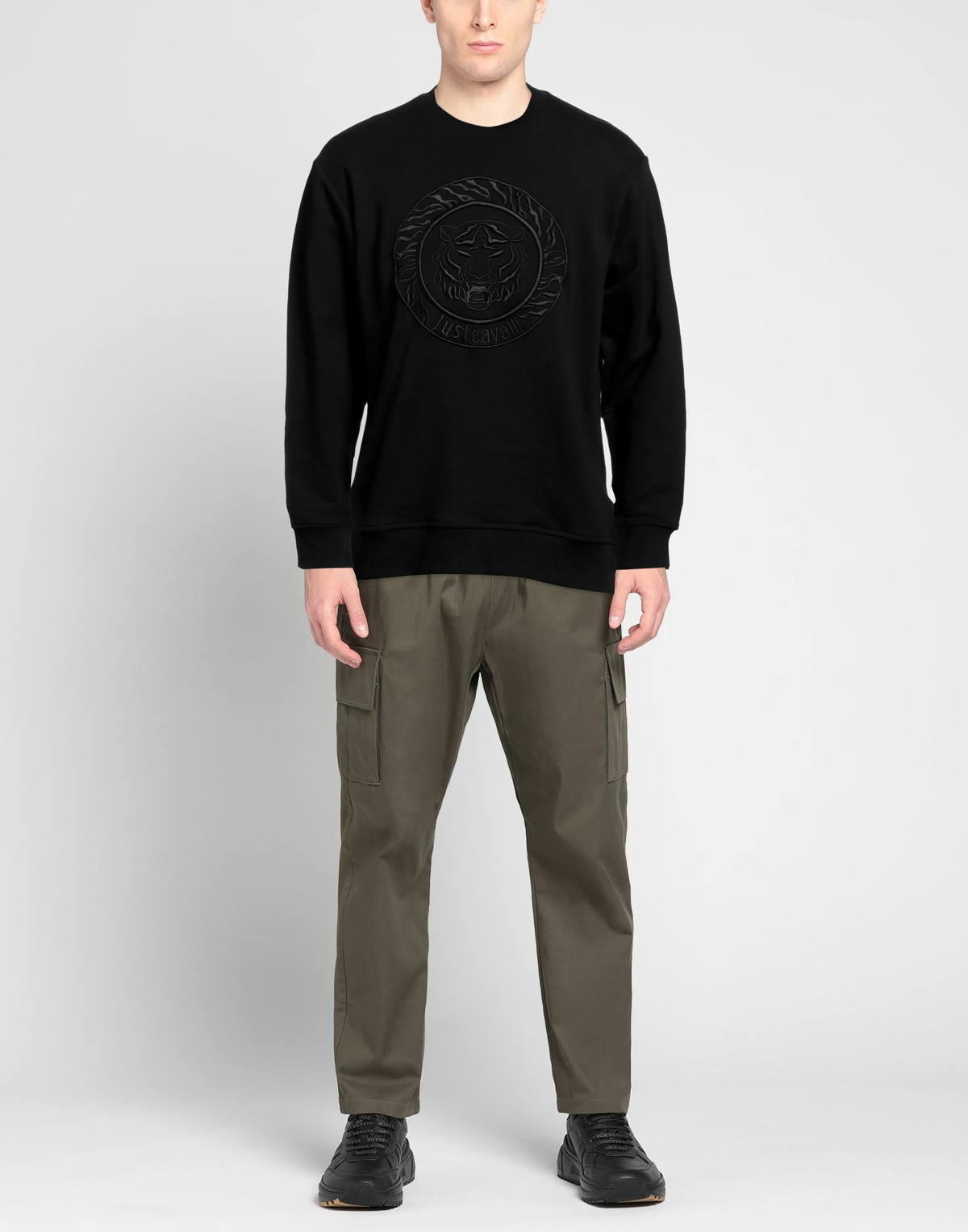 Just Cavalli Mens Sweatshirt in Black