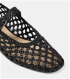 Le Monde Béryl Woven leather Mary Jane flats