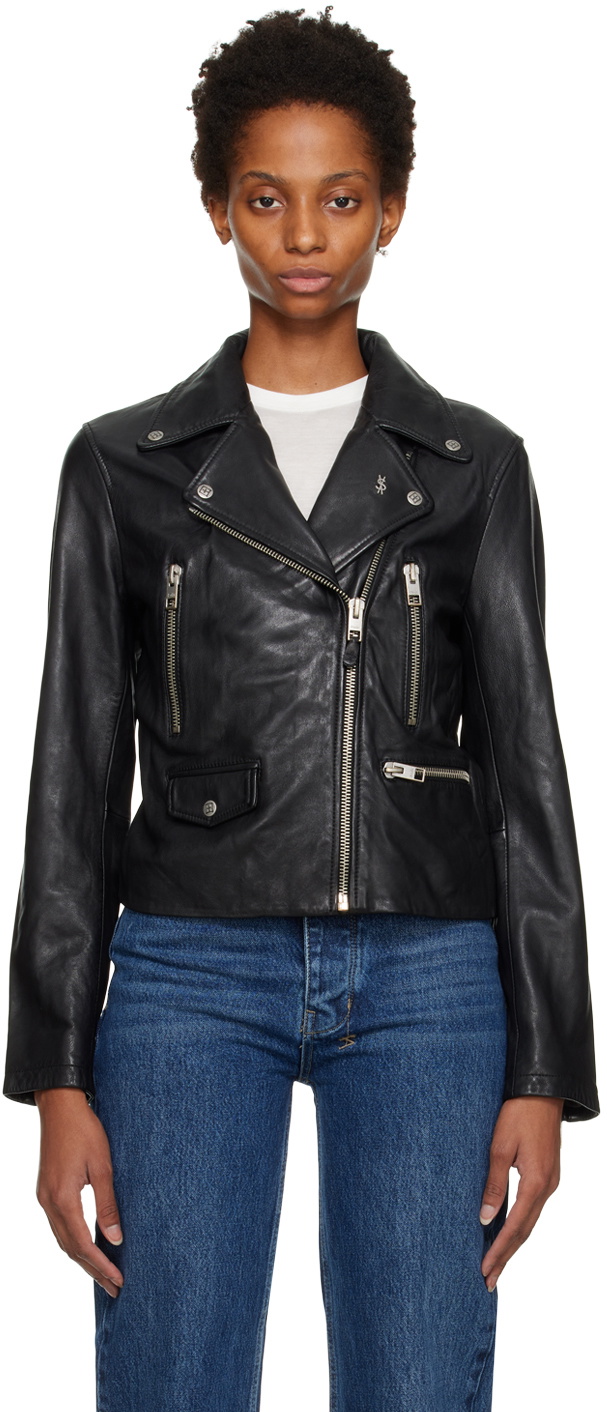 Buy Amplify Leather Jacket Black, Women's Jacket