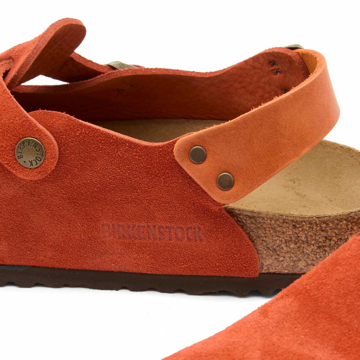 Birkenstock Tokio in Rust Brown Suede