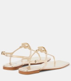 Roger Vivier Viv By The Sea leather thong sandals