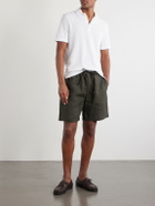 FEDELI - Mondial Cotton-Terry Polo Shirt - White