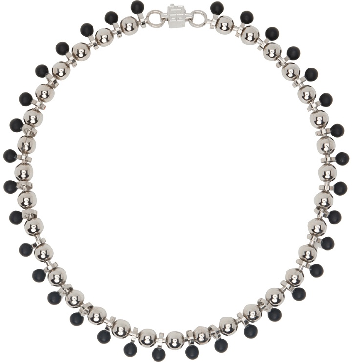 Photo: Givenchy Silver & Black 4G Necklace