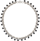 Givenchy Silver & Black 4G Necklace