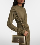 Christian Louboutin Bettina Small metallic leather clutch