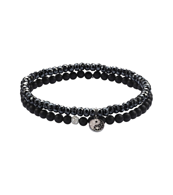 Photo: Sydney Evan 14kt white gold set of 2 bracelets with diamonds and gemstones