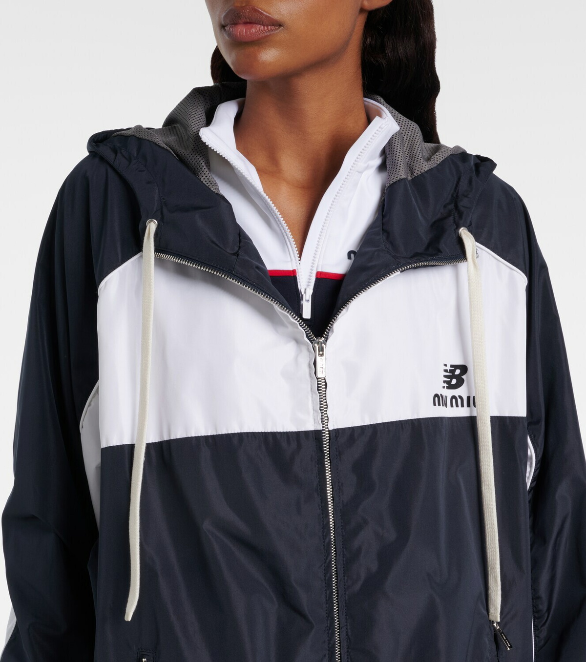 Miu Miu x New Balance poplin track jacket