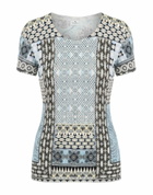 Etro Womens Sweater Sky in Blue