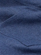 Ralph Lauren Purple label - Burnham Herringbone Linen and Silk-Blend Overshirt - Blue