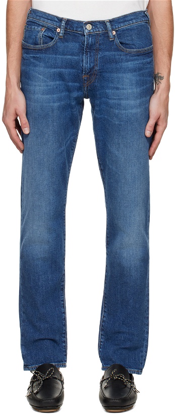 Photo: PS by Paul Smith Blue Tapered-Fit Jeans