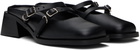 Justine Clenquet Black Andie Mules