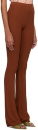 Marco Rambaldi SSENSE Exclusive Brown Elasticized Trousers