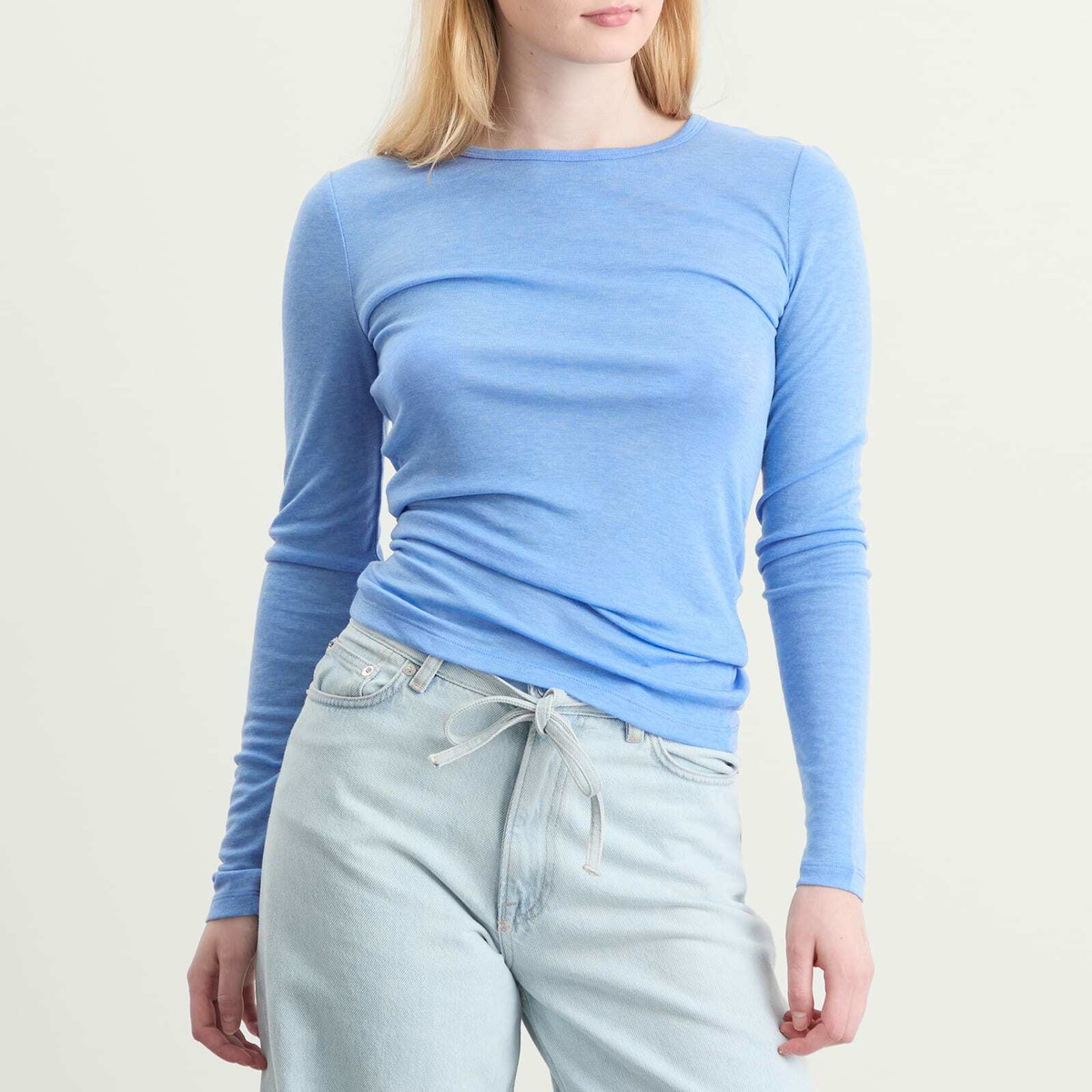 Samsøe Samsøe Women's Sadou Long Sleeve T-Shirt in Della Robbia Blue
