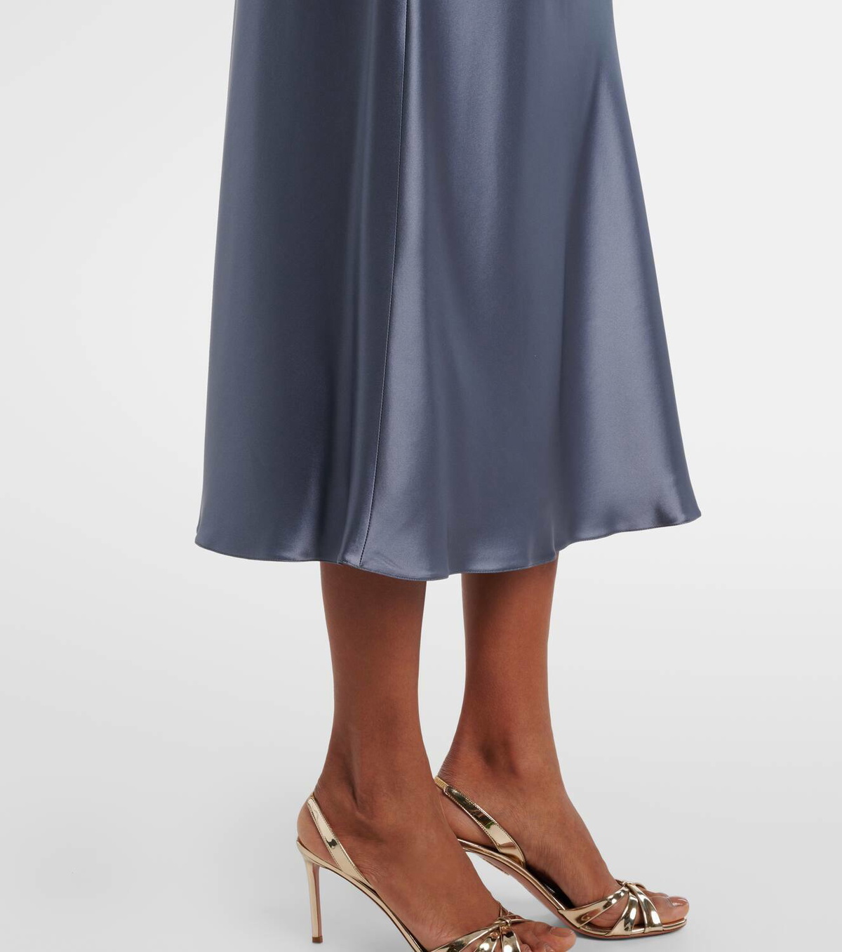 【関税＆送料込み】Max Mara 'Carnet' Skirt MAX MARA Carnet silk-satin midi skirt | NET-A-PORTER