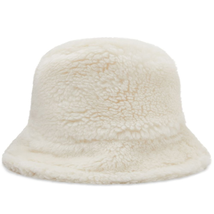 Photo: Stand Studio Women's Wera Faux Teddy Bucket Hat in White