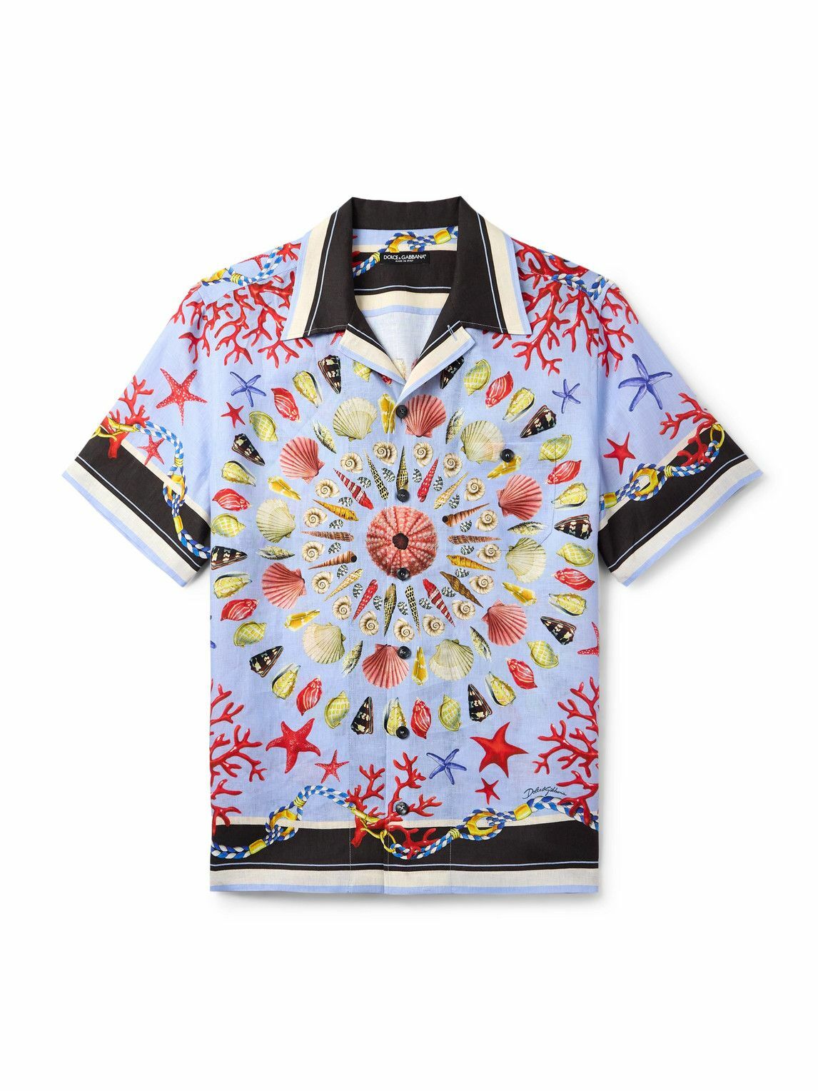 Dolce and Gabbana Blue and Black Check Western Shirt Dolce