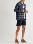 Orlebar Brown - Afador Straight-Leg Cotton-Jersey Drawstring Shorts - Blue