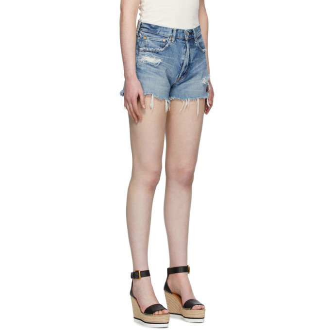 Moussy Vintage Blue Denim Chester Shorts
