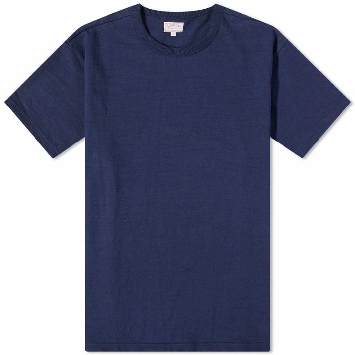 Photo: The Real McCoy's Men's The Real McCoys Loopwheel Athletic T-Shirt in Navy