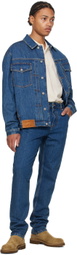 Bally Blue Logo Patch Denim Jacket