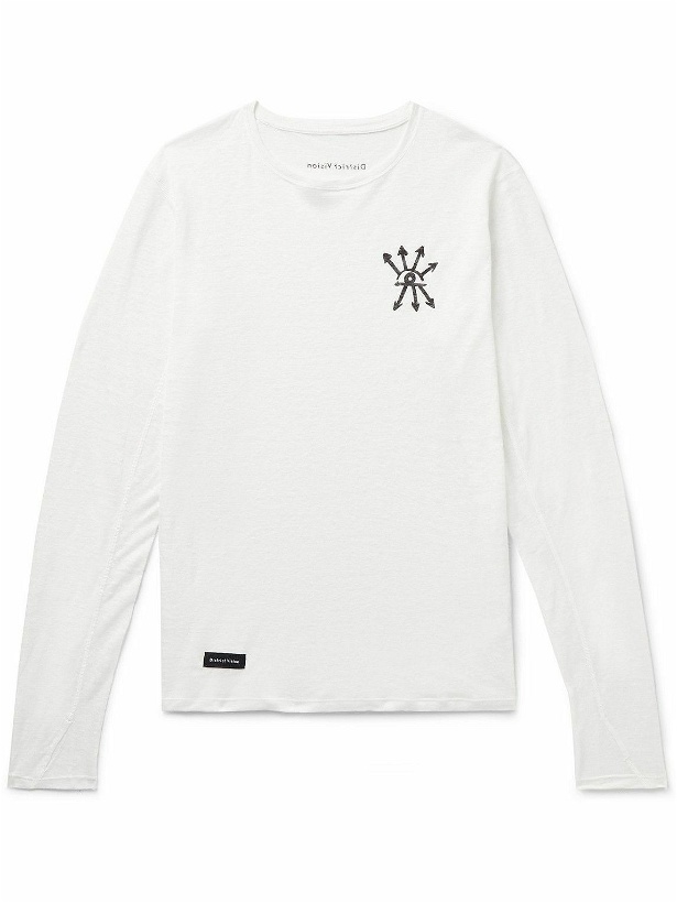 Photo: DISTRICT VISION - Sukha Logo-Print Hemp-Jersey T-Shirt - White