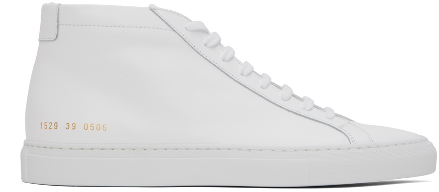Photo: Common Projects White Achilles Mid Sneakers
