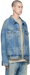 Fear of God ESSENTIALS Blue Trucker Denim Jacket