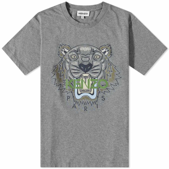 Photo: Kenzo Men's Classic Tiger T-Shirt in Dove Grey