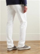 Massimo Alba - Ionio2 Straight-Leg Pleated Cotton-Gabardine Trousers - White