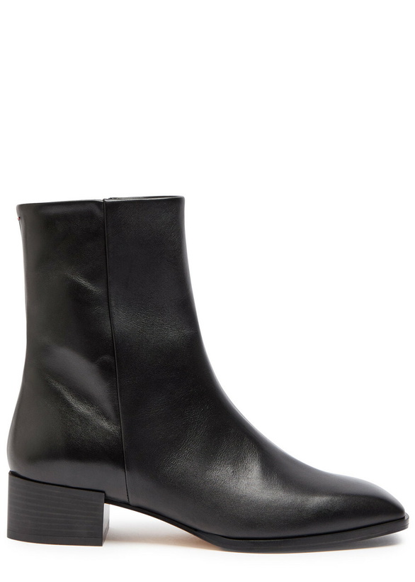 Photo: Aeyde Lee 40 Leather Ankle Boots Black